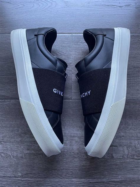 givenchy elastic sneakers on feet|City Sport sneakers in leather with GIVENCHY strap .